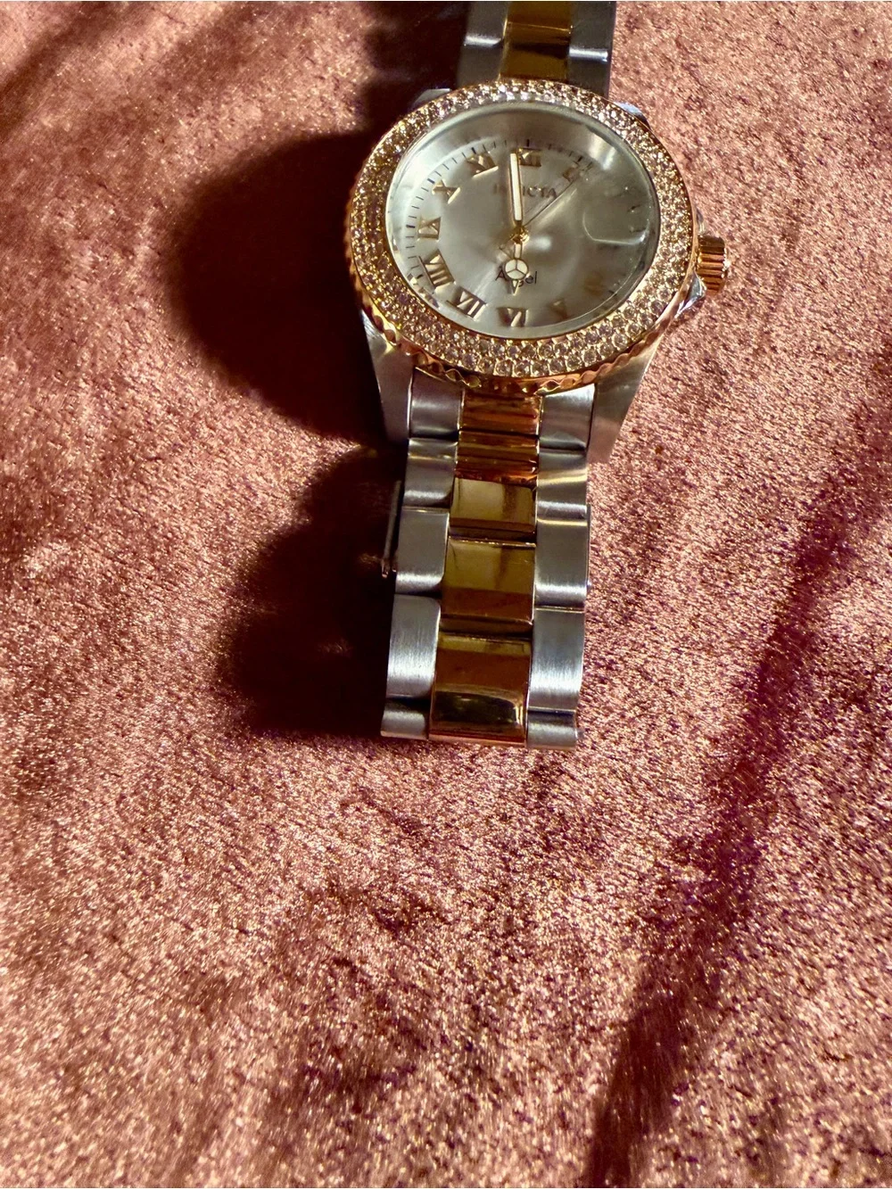 Invicta Two-Tone Crystal Bezel Women's Watch - Gold & Silver